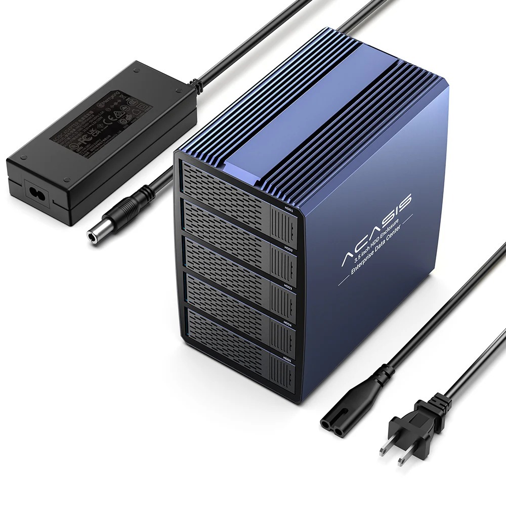 Acasis 5位Raid 2.5/3.5 吋 HDD&SSD 外接硬碟盒