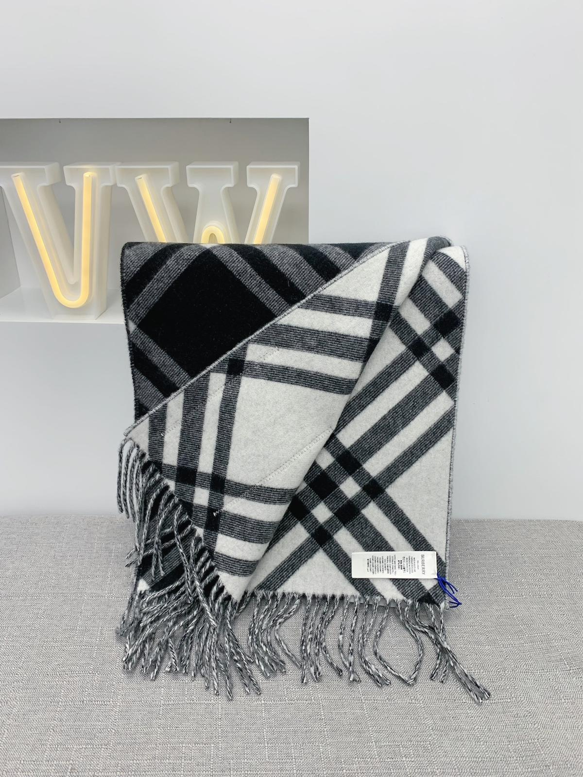 Burberry Check Cashmere Scarf