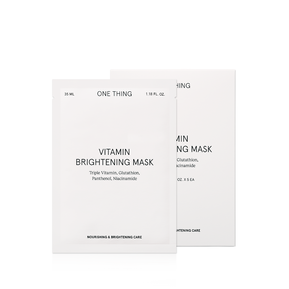 【One Thing】維他命亮白面膜