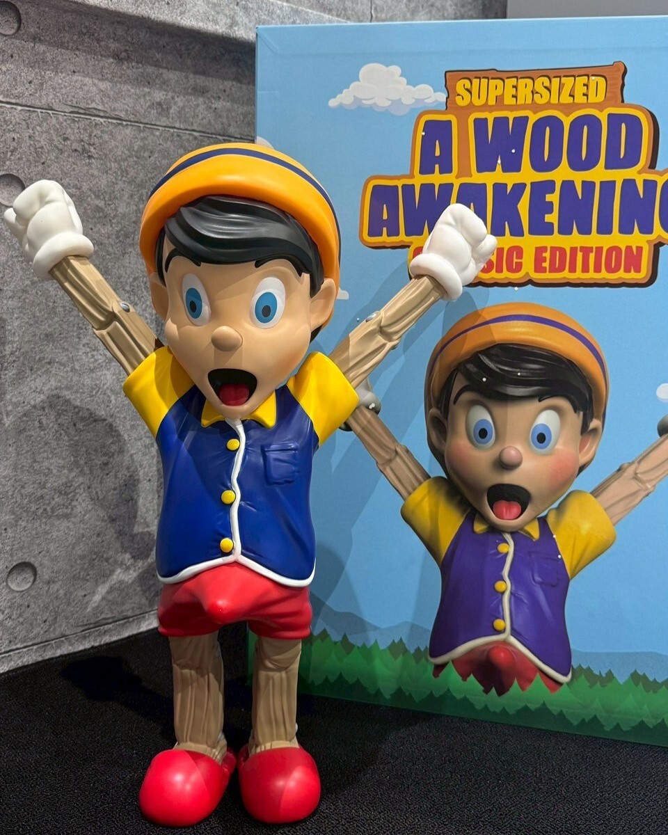 Mighty Jaxx 稀少大款50cm 晨勃小木偶 皮諾丘