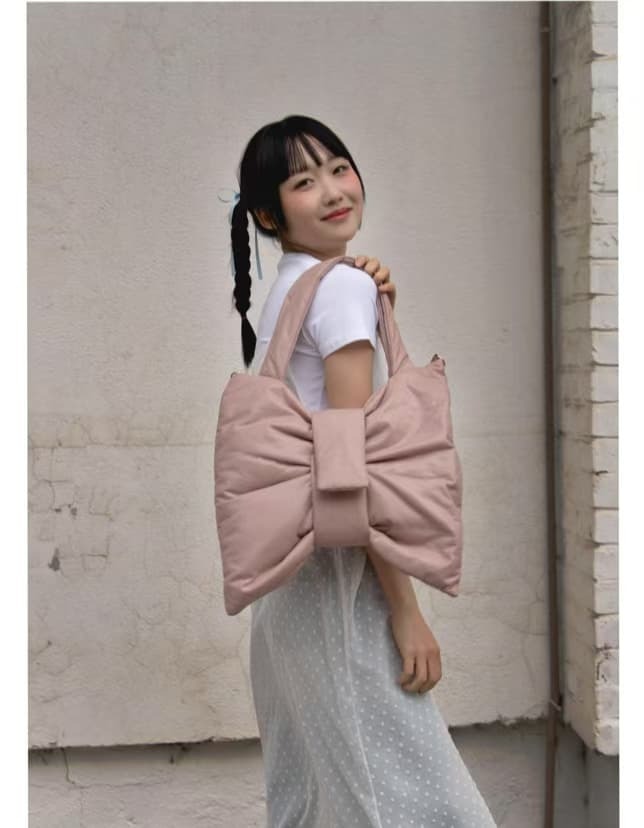 Lime Like - Denim Ribbon Bag *6色*