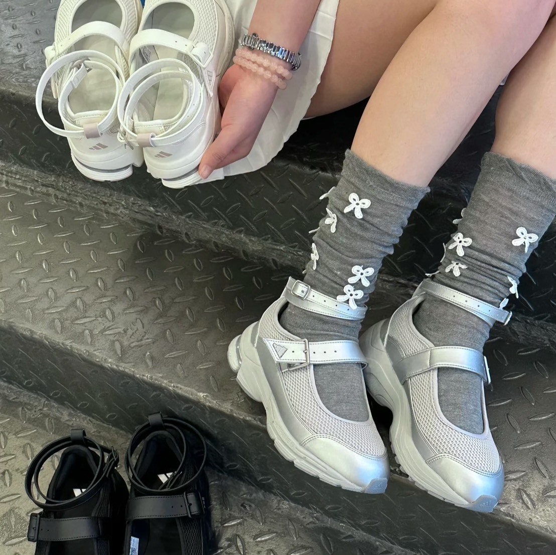 adidas FORMOTION MARY JANE 瑪莉珍 芭蕾舞鞋 銀色 y2k 黑色 白色 厚底 復古休閒鞋  JS4053 JS4054 JS4055