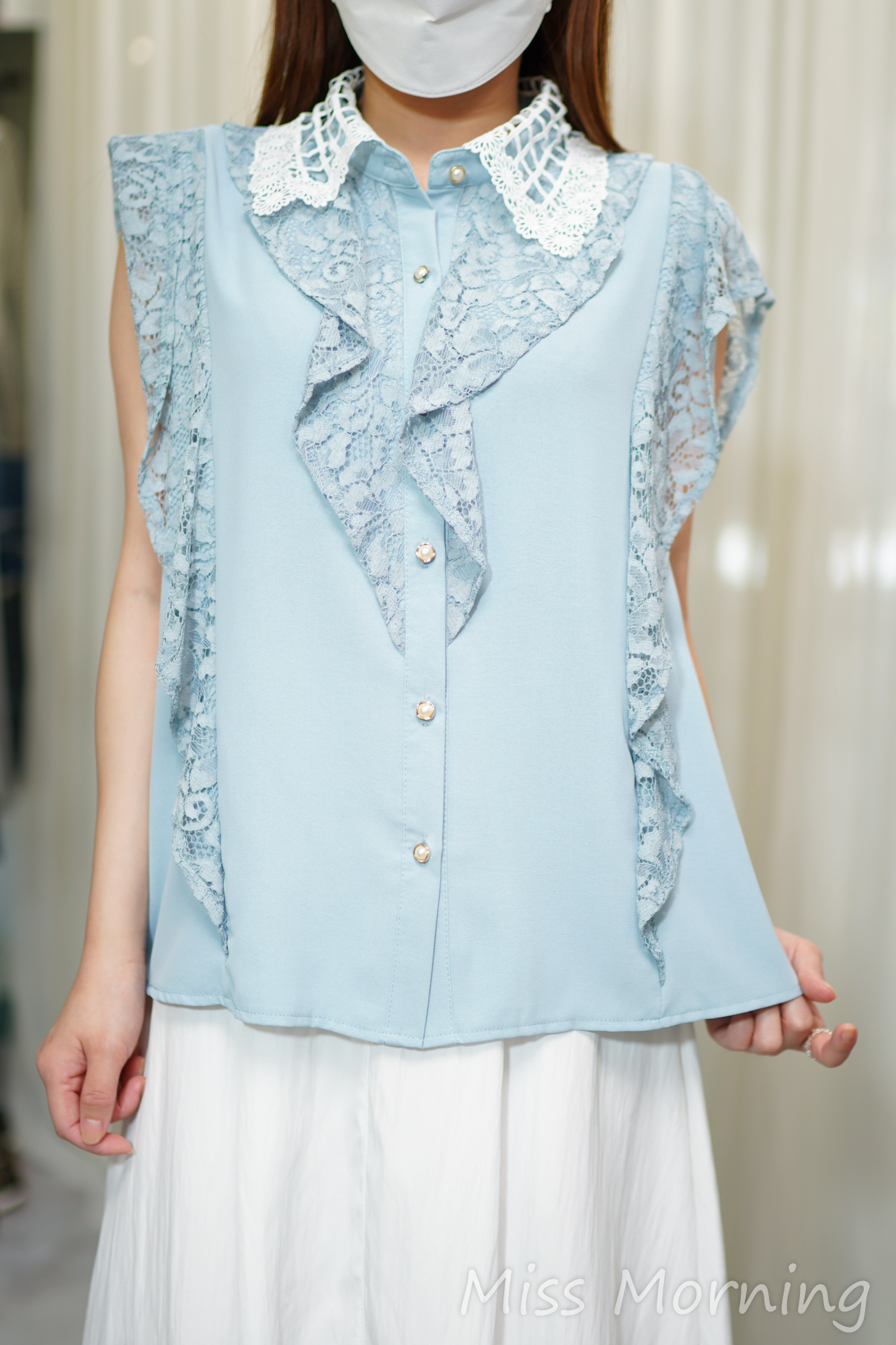 高質雪紡衫(14663)&連腰帶風衣裙(33977)