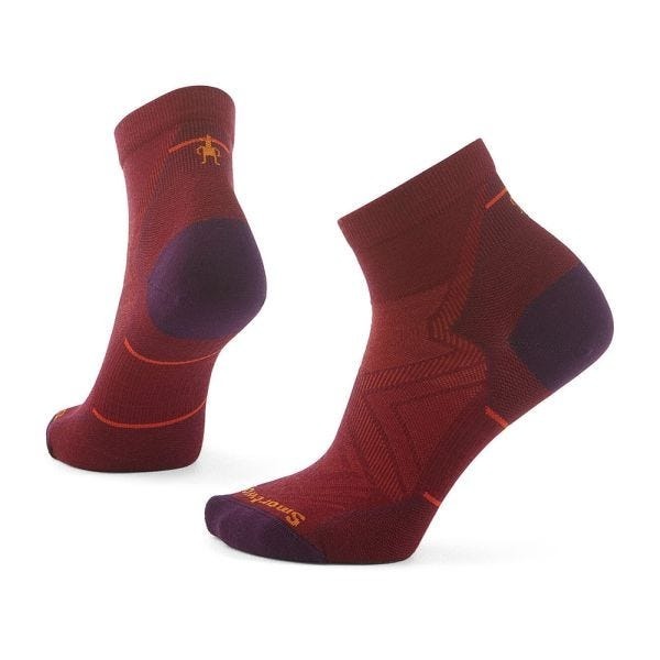 【Smartwool】女機能跑步超輕減震低筒襪 黑色、酒紅 / SW001674