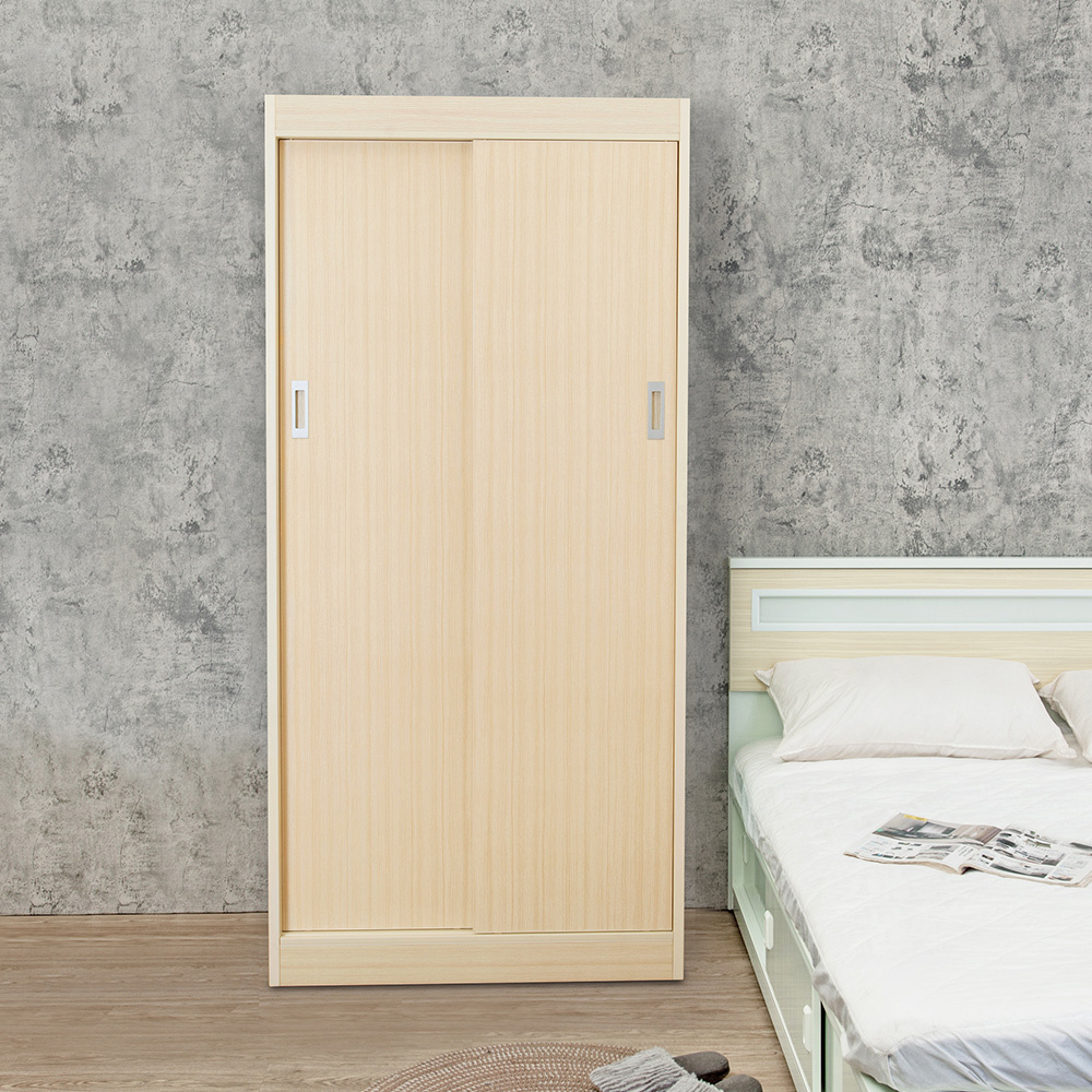 南亞塑鋼-3.1尺二推/拉門塑鋼衣櫃