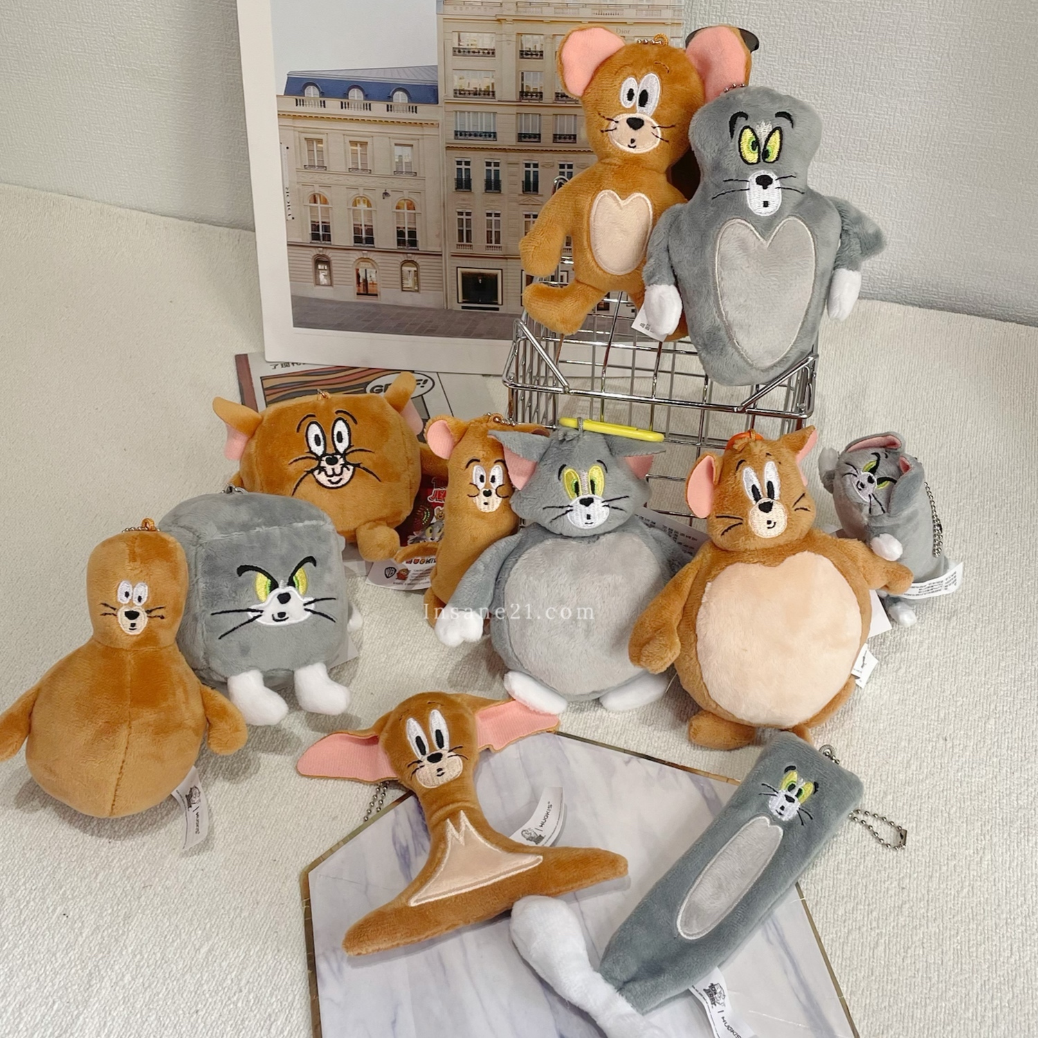 T&J 湯姆貓與傑利鼠 變形吊飾 搞怪 創意