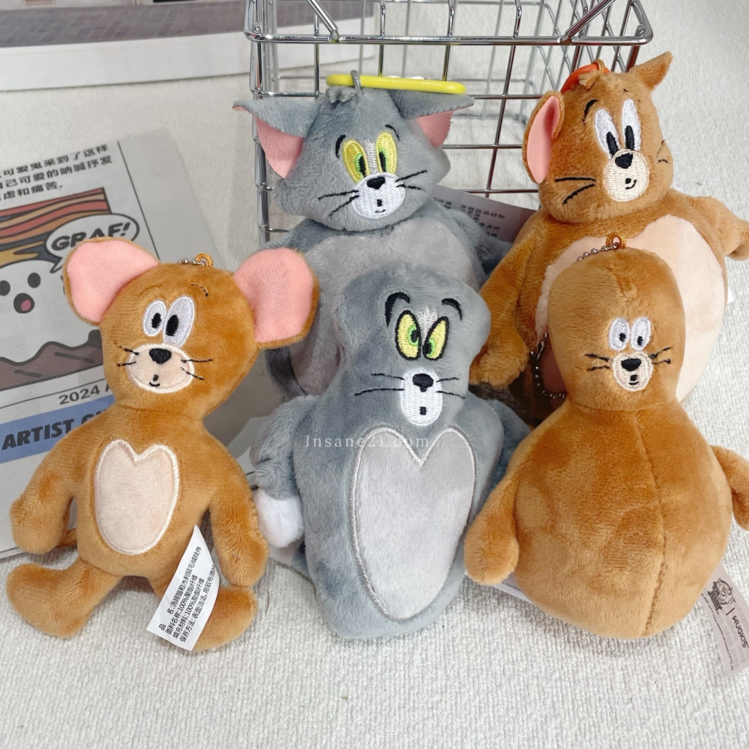 T&J 湯姆貓與傑利鼠 變形吊飾 搞怪 創意