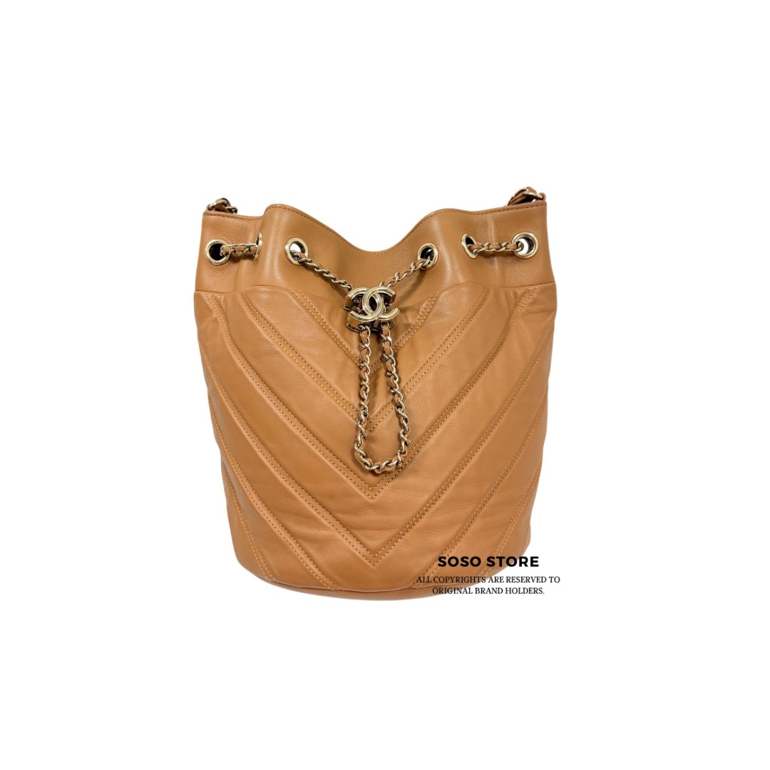 Chanel Bucket Bag - Brown / Ghw