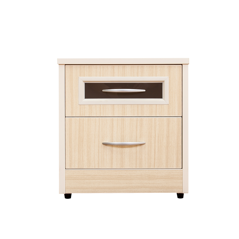 南亞塑鋼-1.7尺二抽塑鋼床頭櫃/抽屜收納櫃/置物櫃