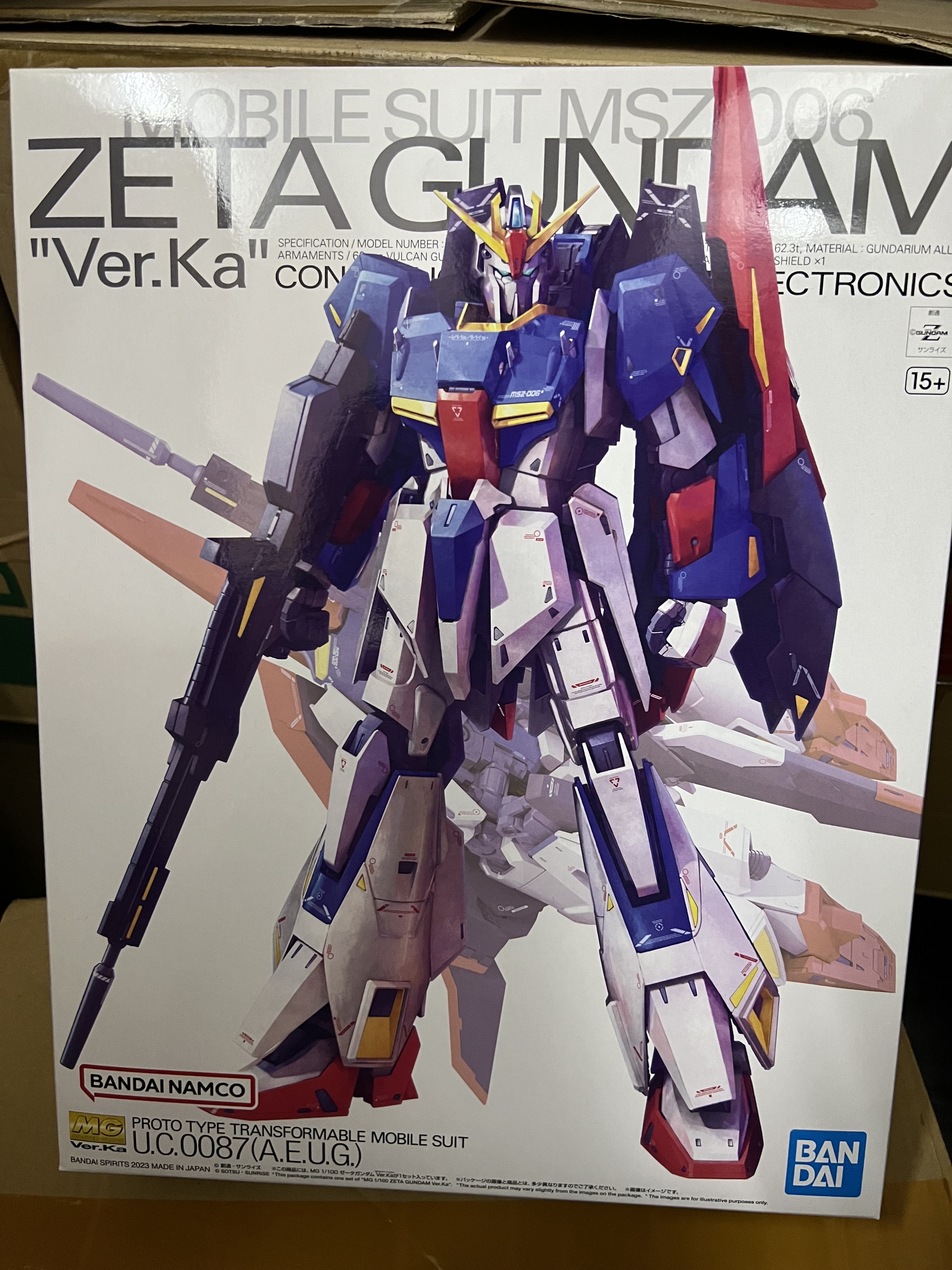 MG 1/100 Z高達 Zeta Gundam Ver. Ka Bandai Gunpla (WL)