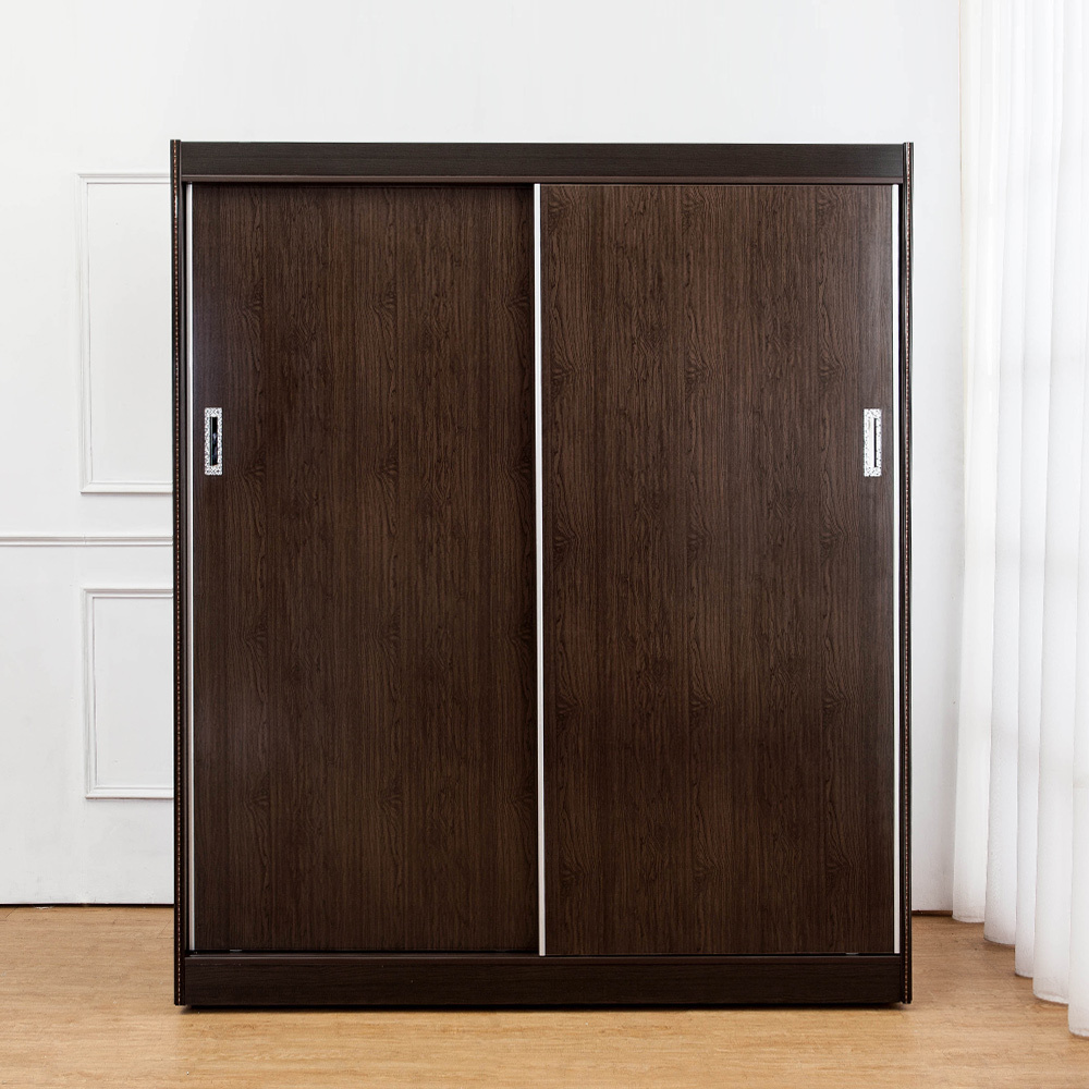 南亞塑鋼-5.5尺二推/拉門塑鋼衣櫃