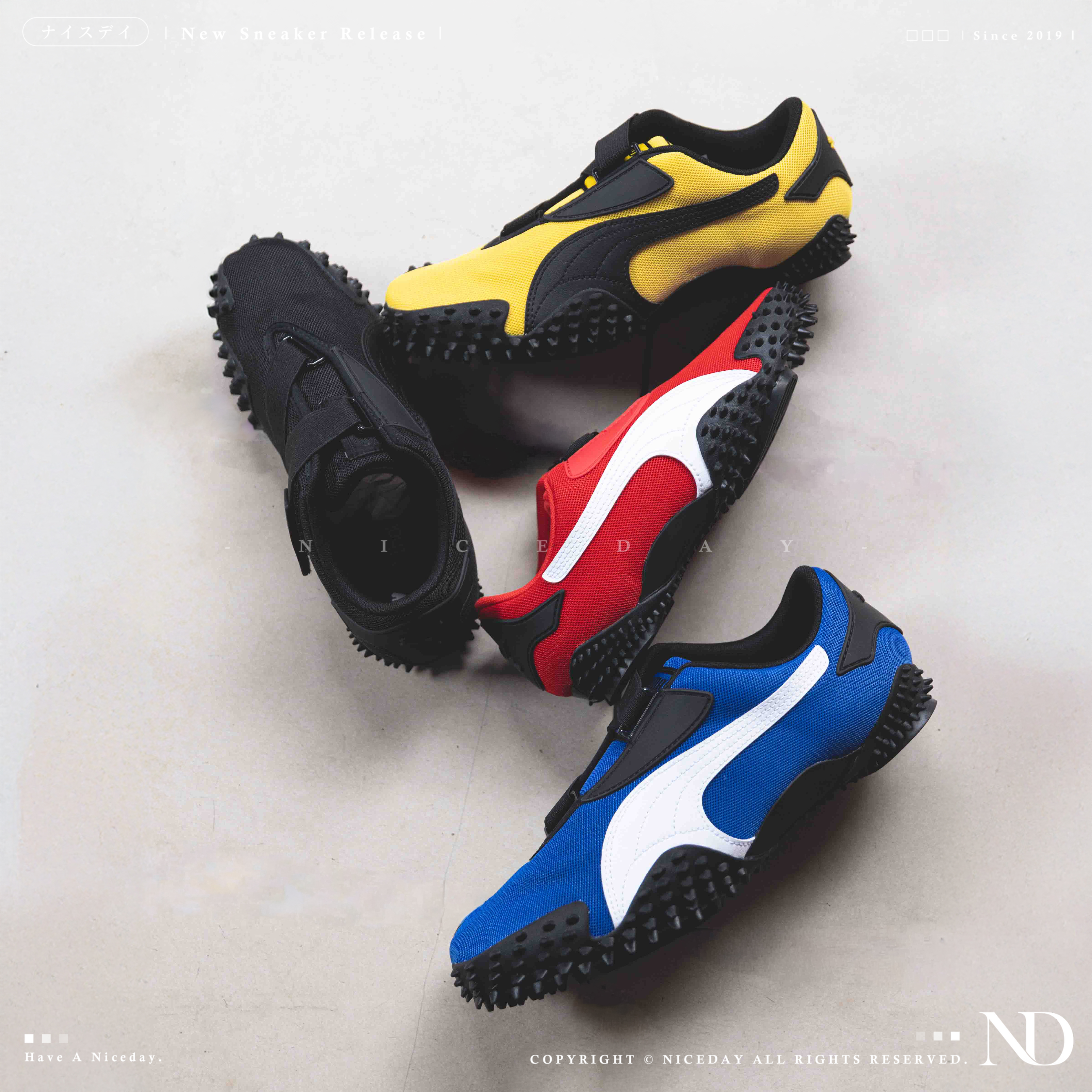 NICEDAY 現貨 PUMA Mostro OG 賽車鞋 功夫鞋 德訓 復古 黑 藍 黃 紅 403206