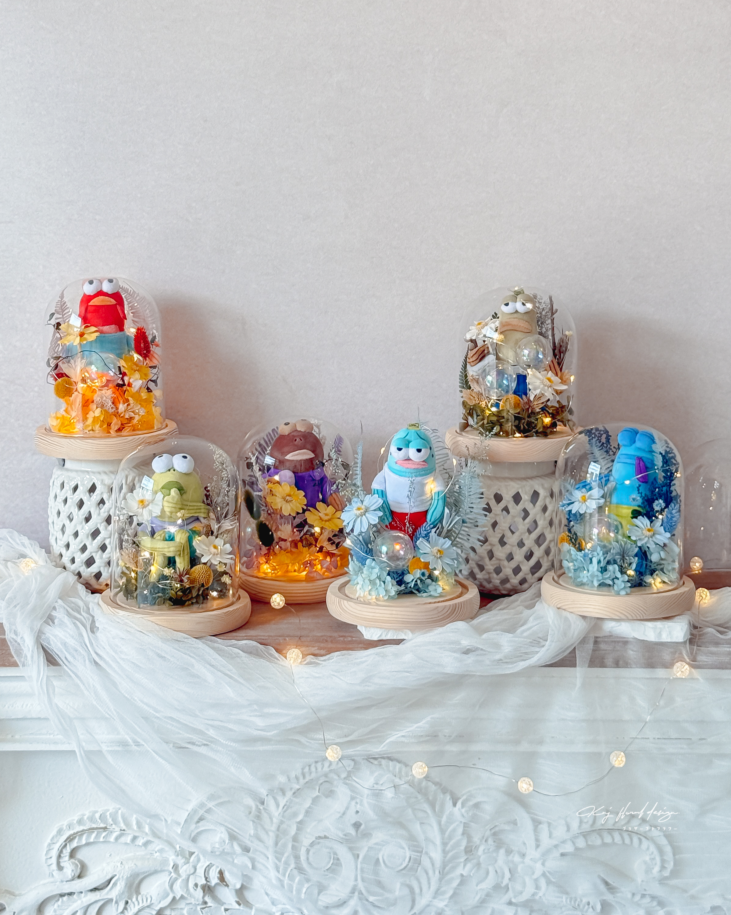 搞怪比奇堡｜玻璃永生花盅