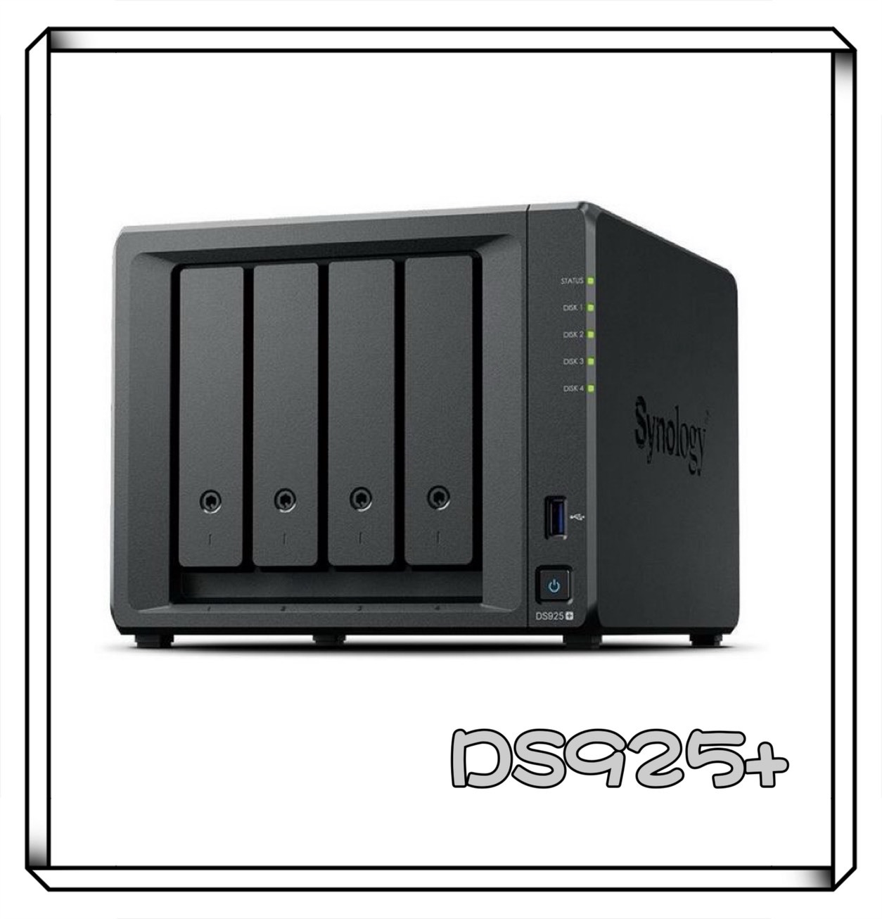 Synology 群暉 DS925+ 4Bay 4GB NAS 網路儲存伺服器 DS925 plus DS923+