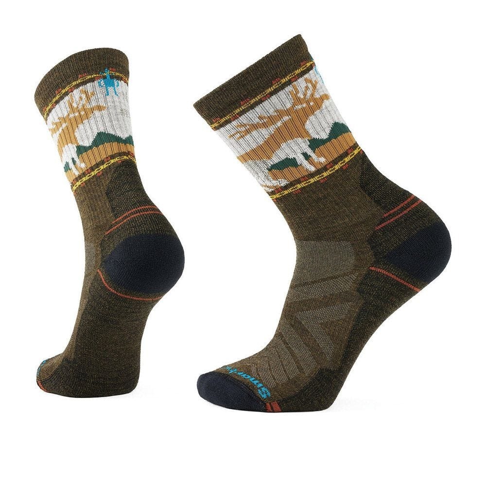 【Smartwool】機能戶外全輕量減震中長襪-Moose 深海軍藍、軍風橄綠