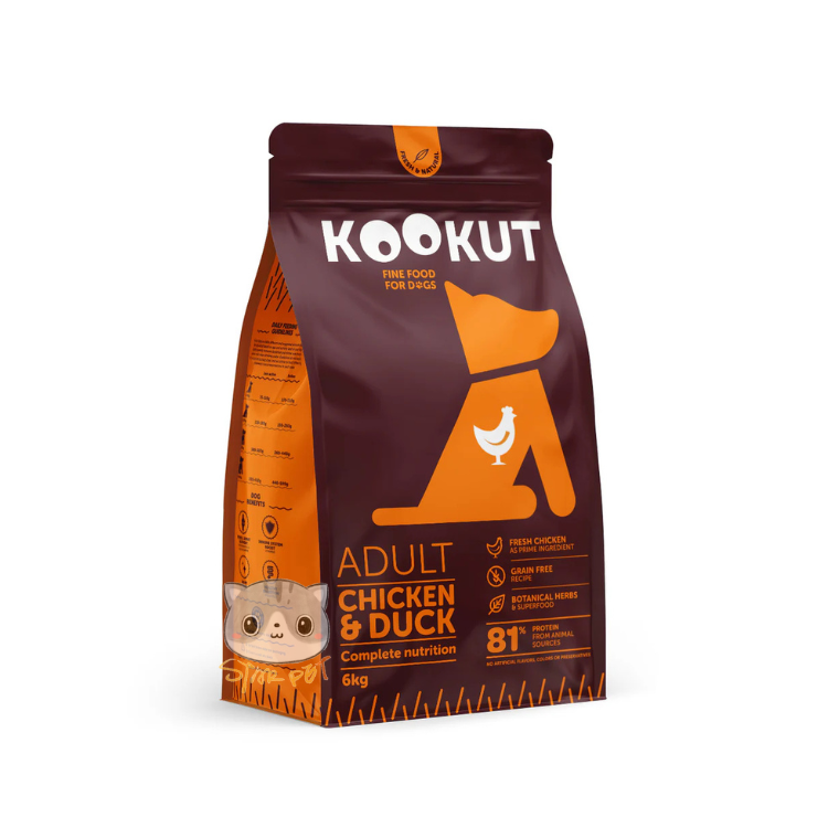 Kookut Chicken & Duck Grain-Free Dog Food 6kg
