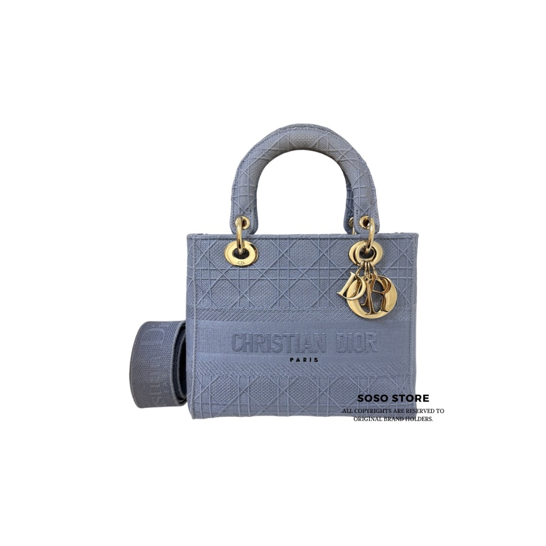 Dior Lady Dior Medium - Purple / Ghw