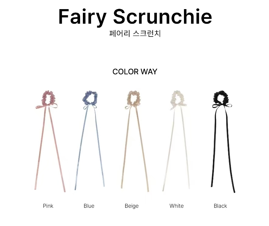 Lime Like - Fairy Scrunchie *5色* (優惠碼不適用)