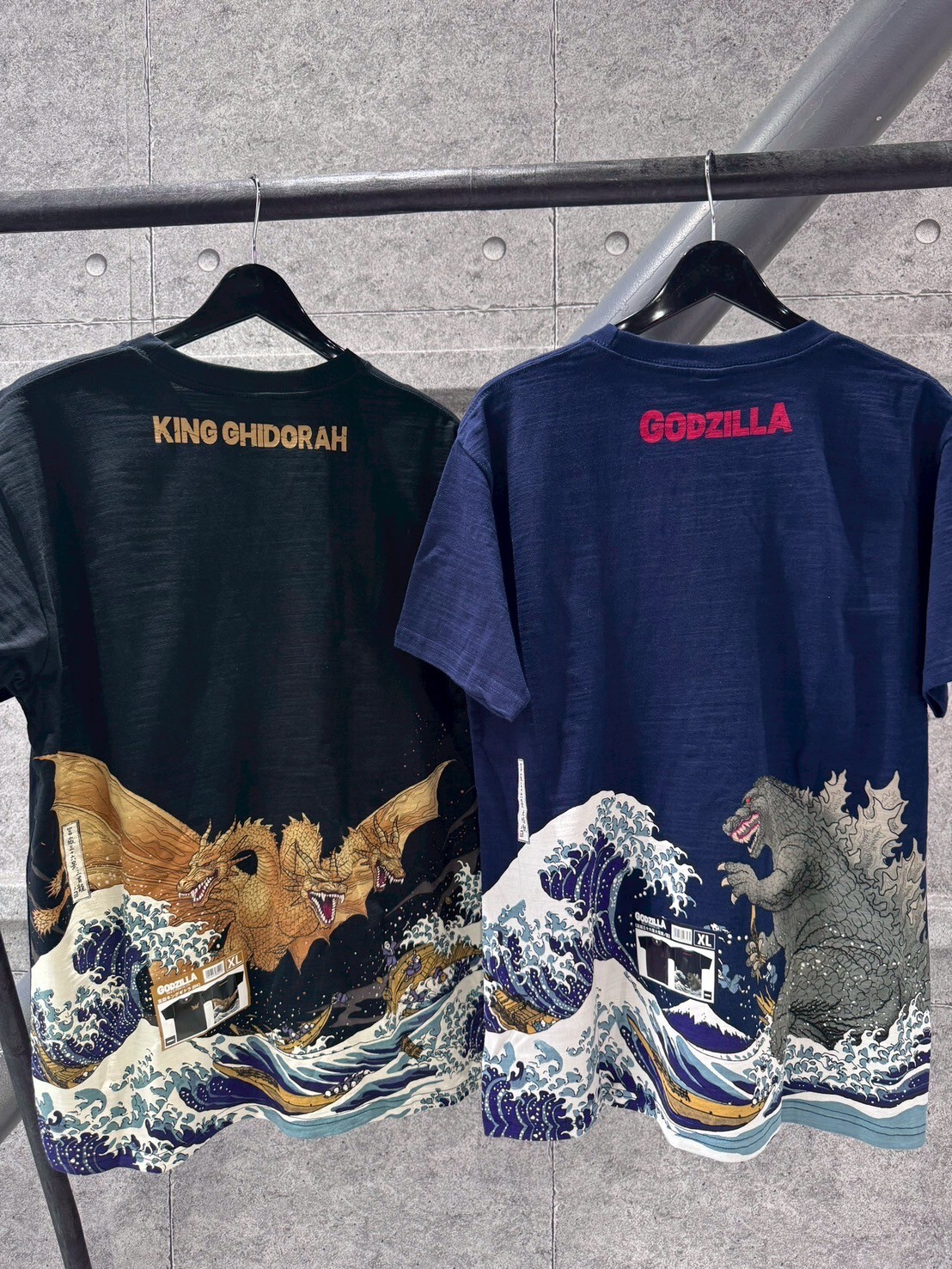 哥吉拉 浮世繪 海浪 基多拉 重磅天竺綿 日本正版短袖 T