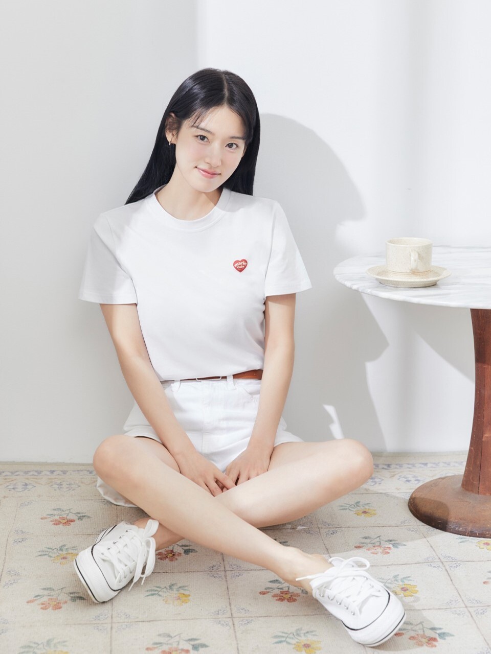 <快速出貨> Marie Claire愛心基本款短T 兩件組