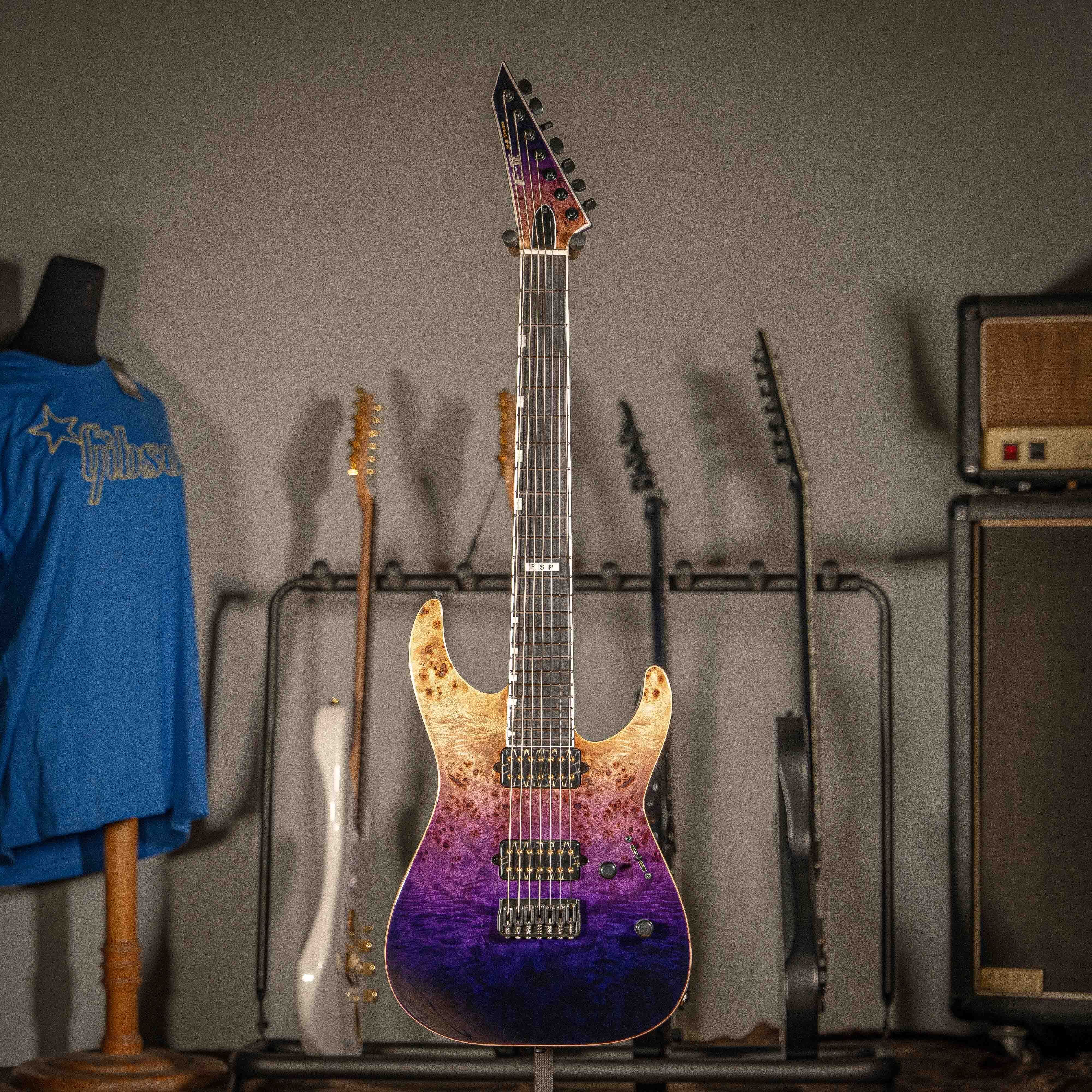 日廠 ESP E-II M-II 7 HT PURPLE NATURAL FADE 雙雙 電吉他