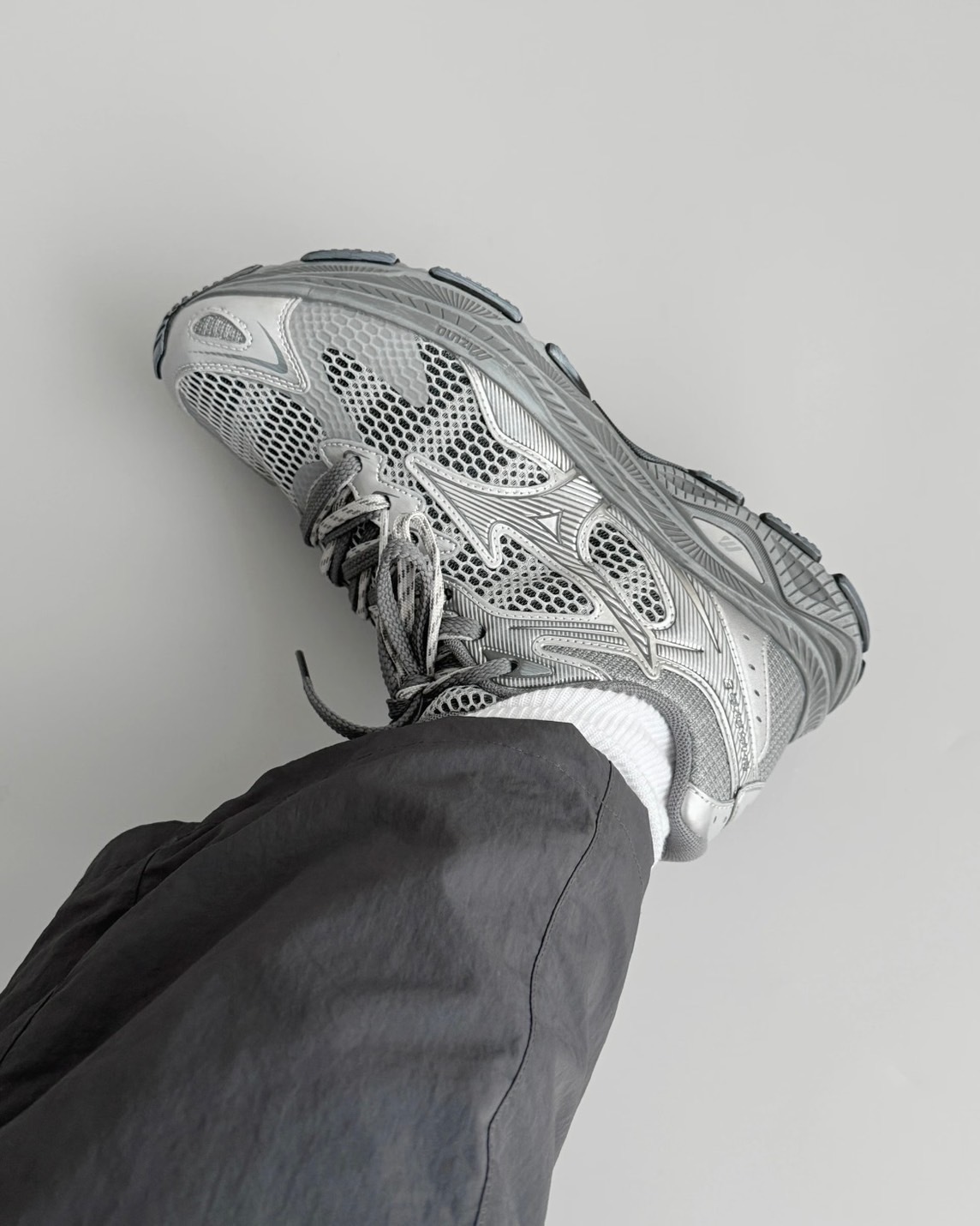 Mizuno Racer S 復古 緩震 透氣 復古 隕石灰銀