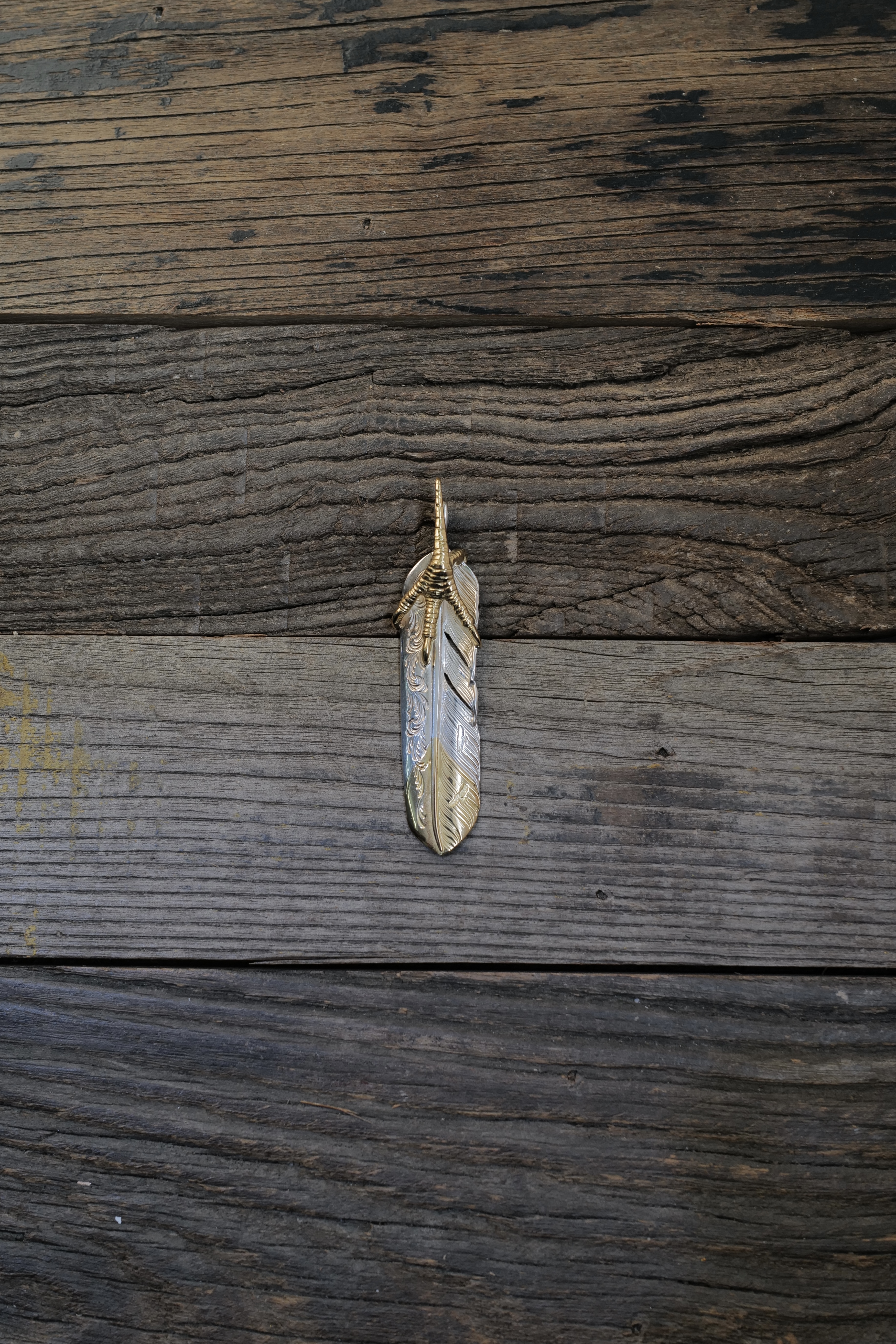 K18 Gold Claw Arabesque K18 tip Feather L*