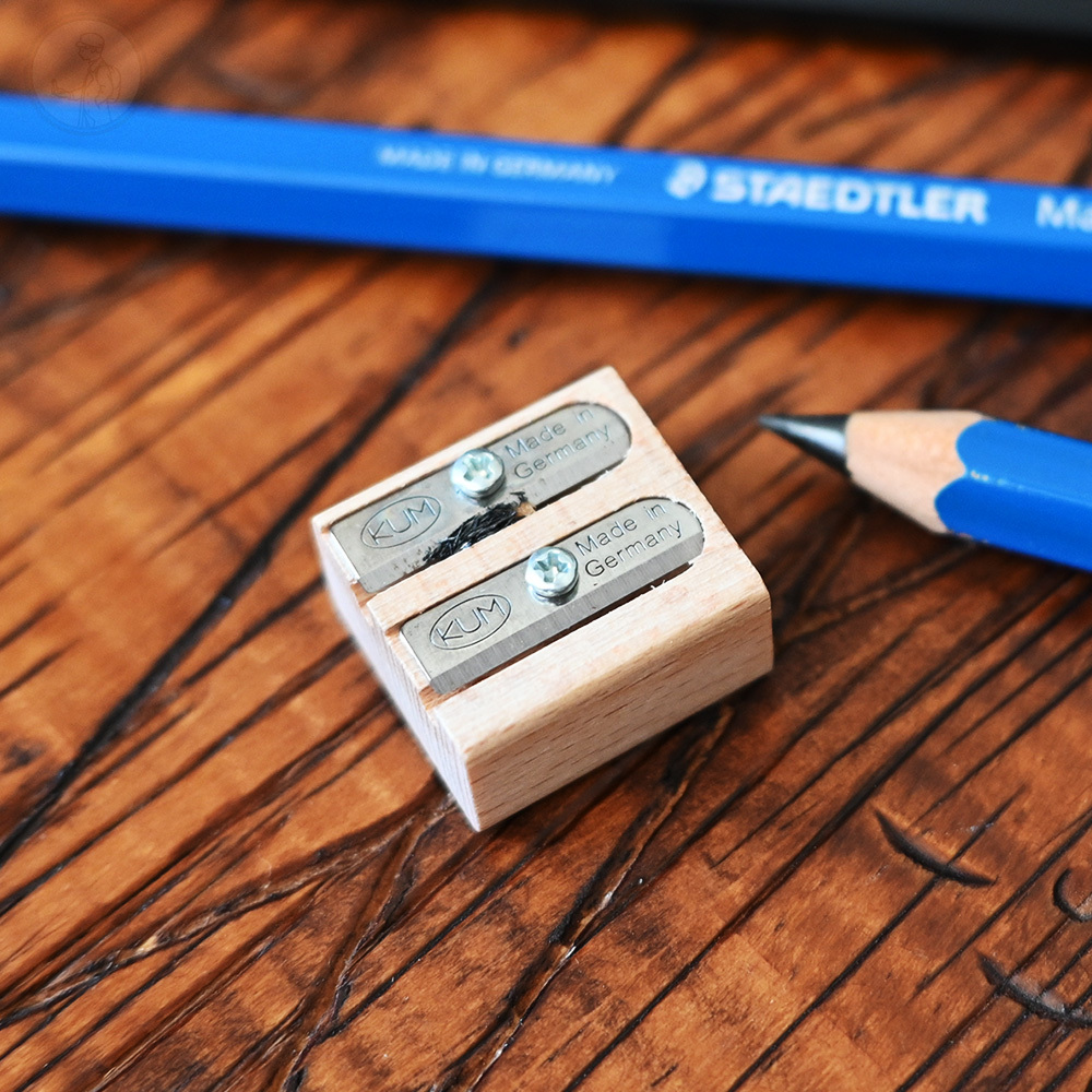 KUM WOOD Cutter 木製輕量雙孔削筆器