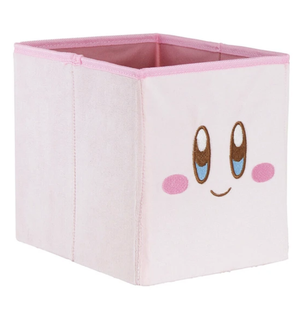 星之卡比方形毛絨可折疊收納盒