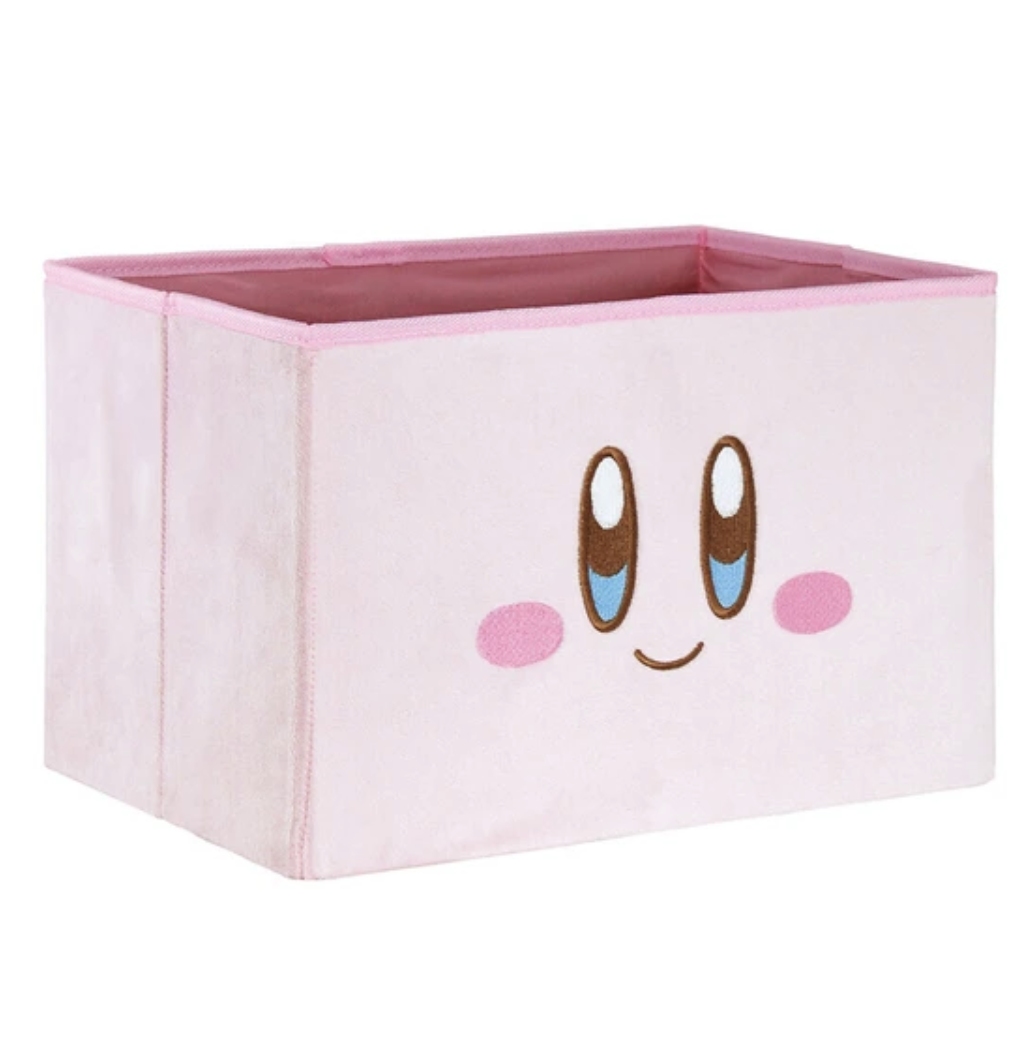 星之卡比長方形毛絨可折疊收納盒