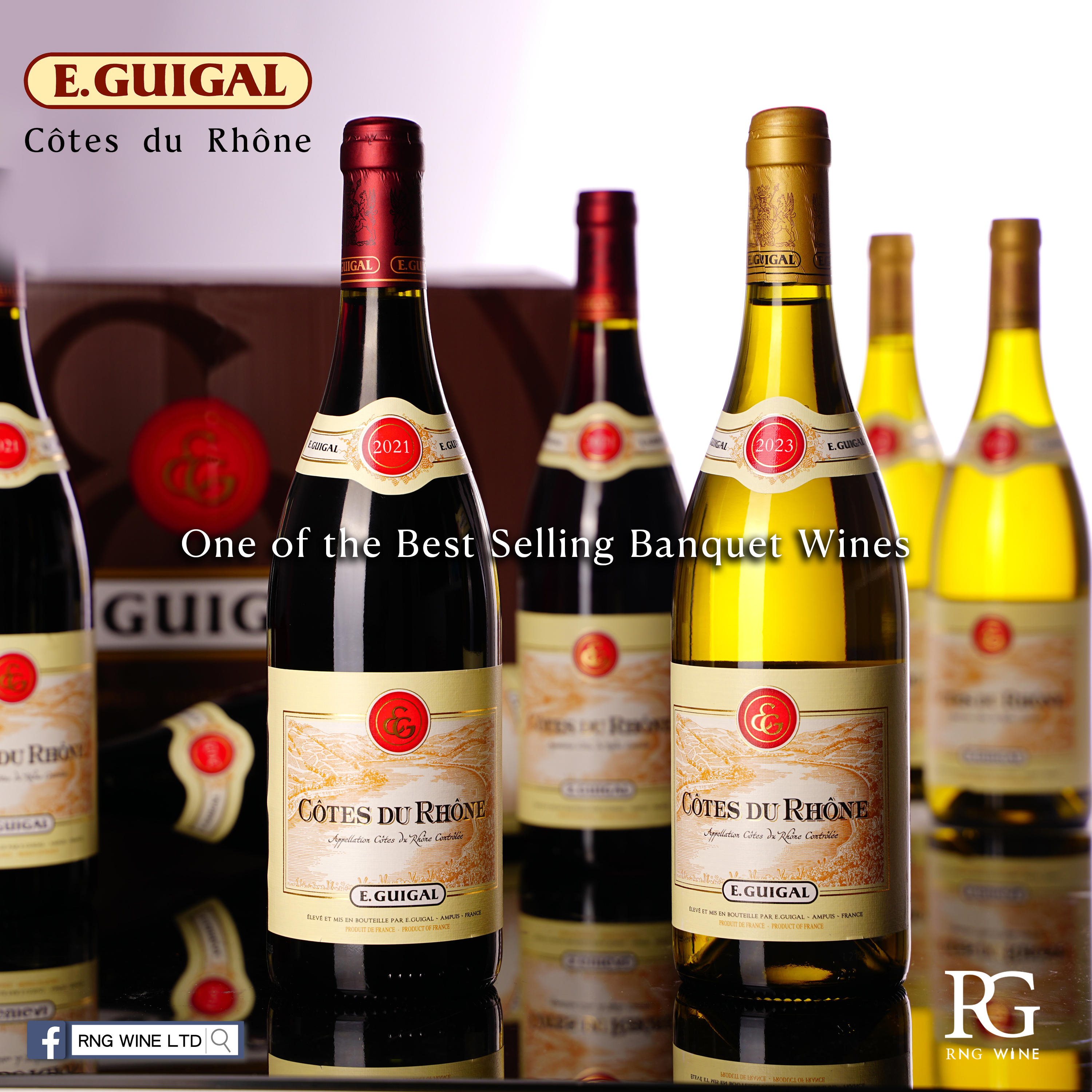 E.Guigal Cotes du Rhone Blanc 2023 (JS90) - 6 Bottle Pack