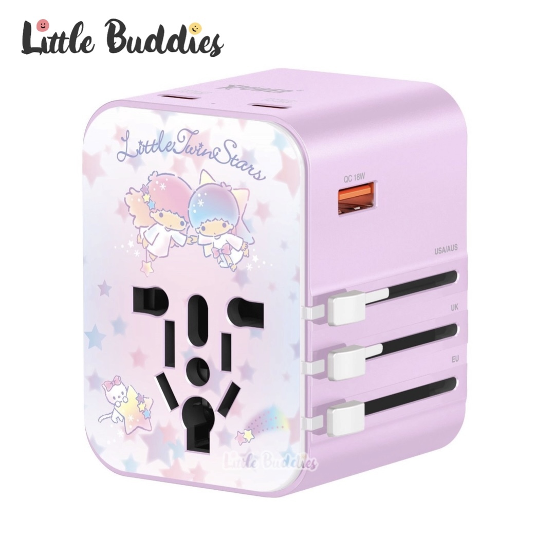 XPower Sanrio Little Twin Stars PD+PPS 快充旅行充電轉插