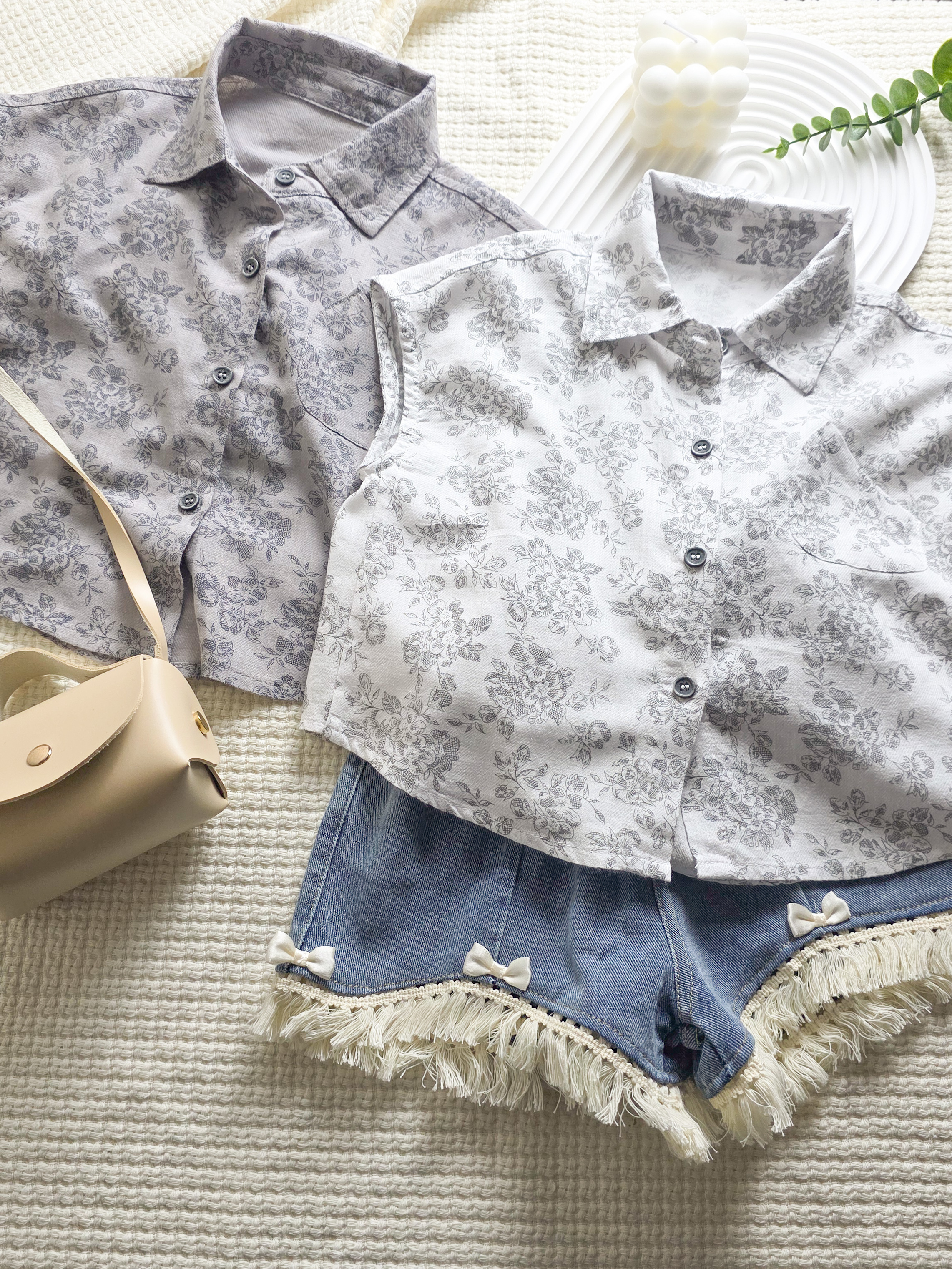 霧花語 坎肩上衣/背心