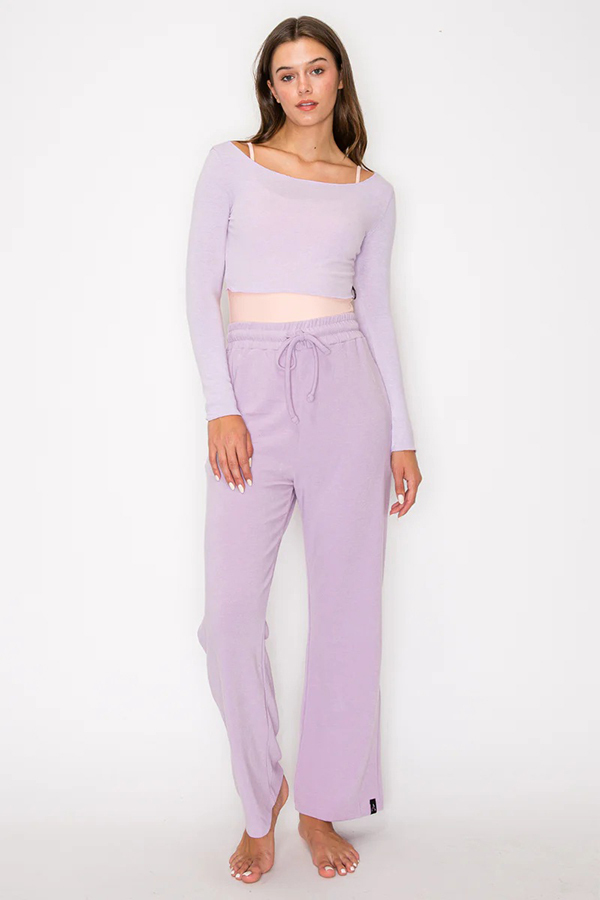 美國Aluvie【AL-AP010 柔軟休閒寬褲】