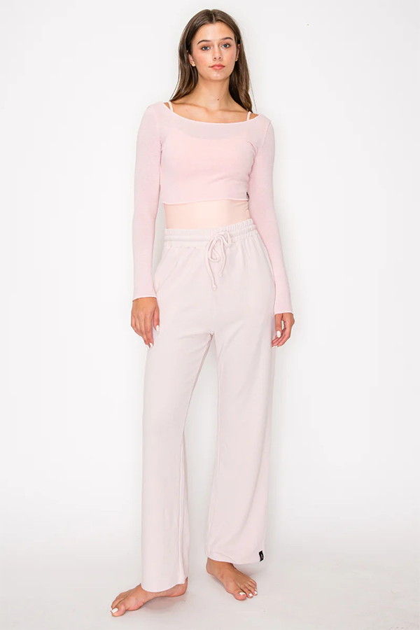 美國Aluvie【AL-AP010 柔軟休閒寬褲】