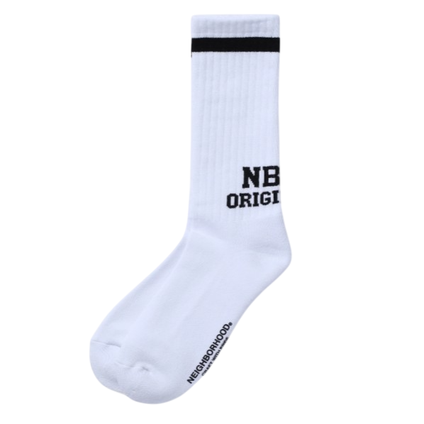 Neighborhood Logo Line Socks 黑色 / 灰色 / 白色 襪子 251WINH-UWM01