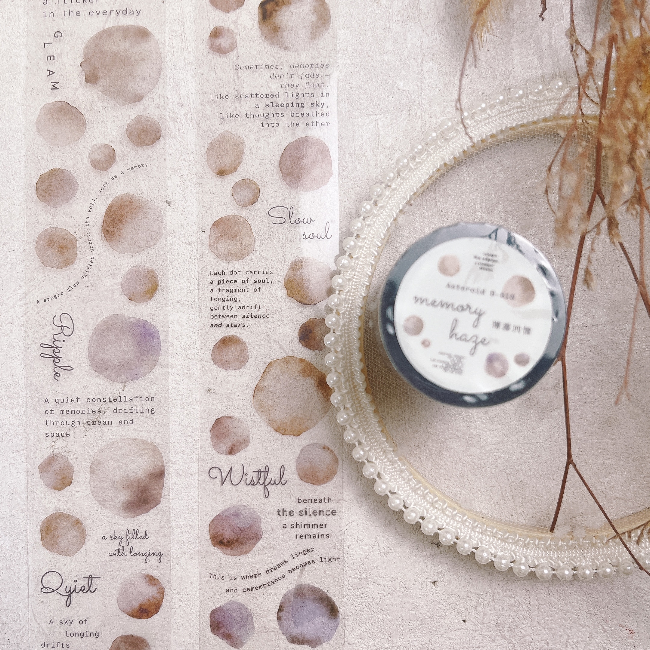 小行星｜薄霧回憶 亮面PET膠帶