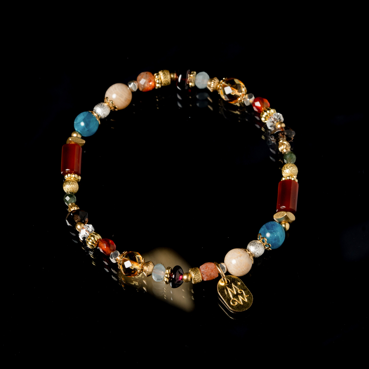 且慢｜紅玉髓珊瑚玉磷灰石手鍊 C1724