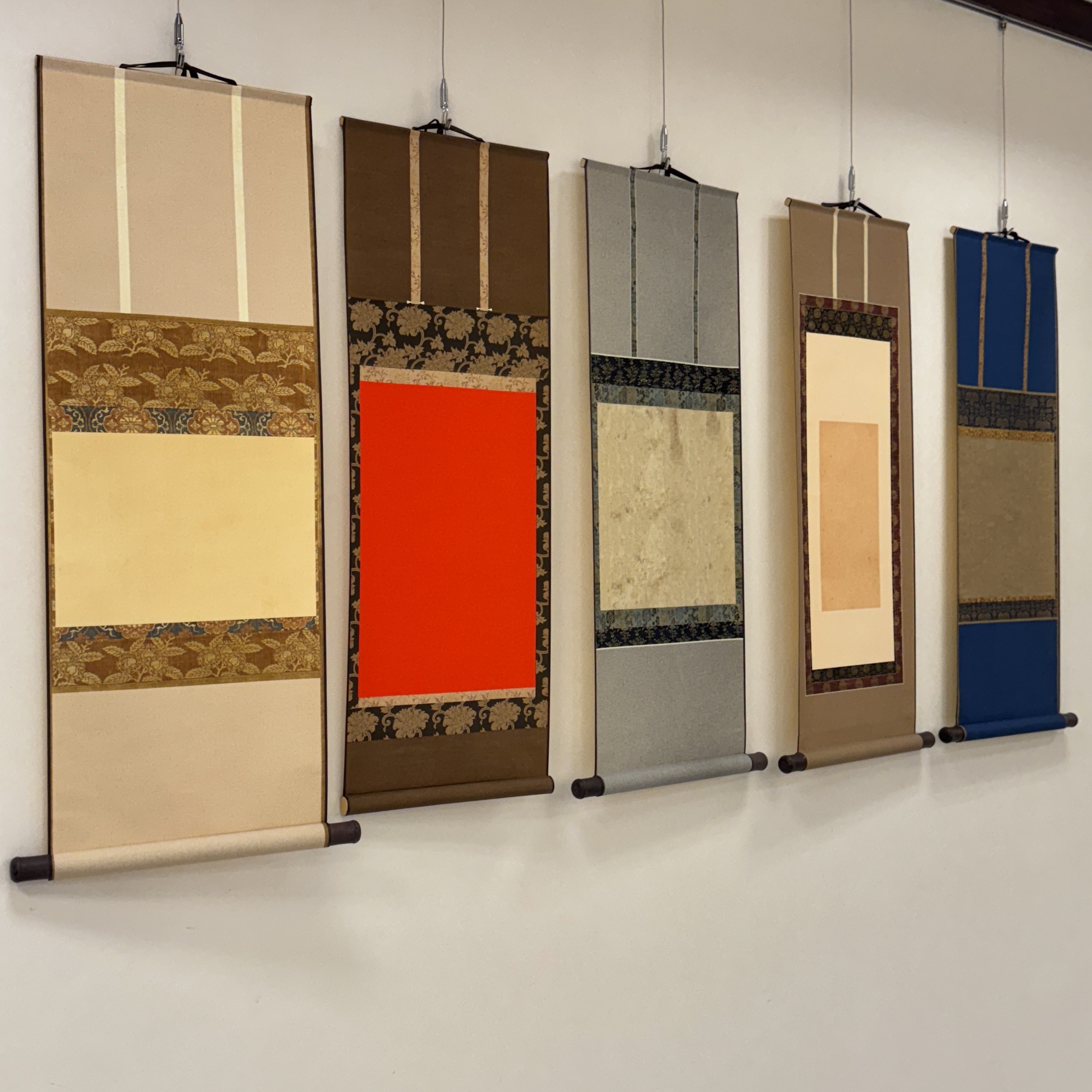 仿宋錦絹布掛軸