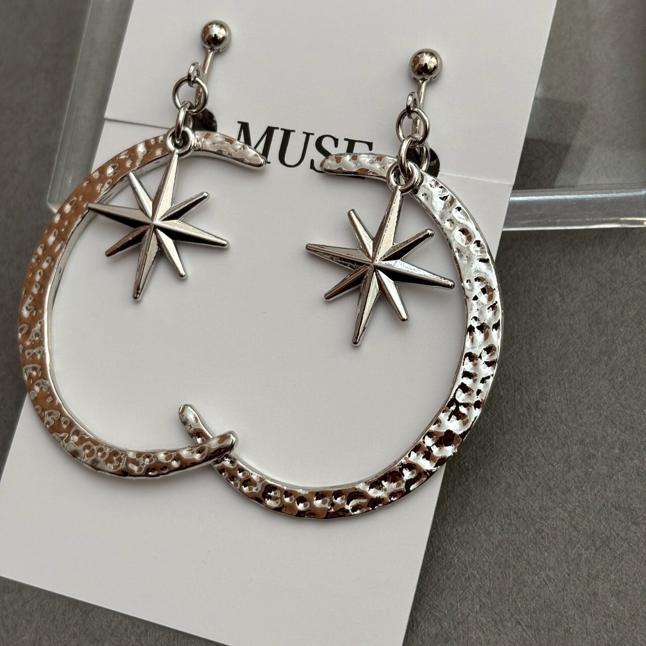 [MUSE] 月亮 × 星星耳環 | 耳夾 | NO.35