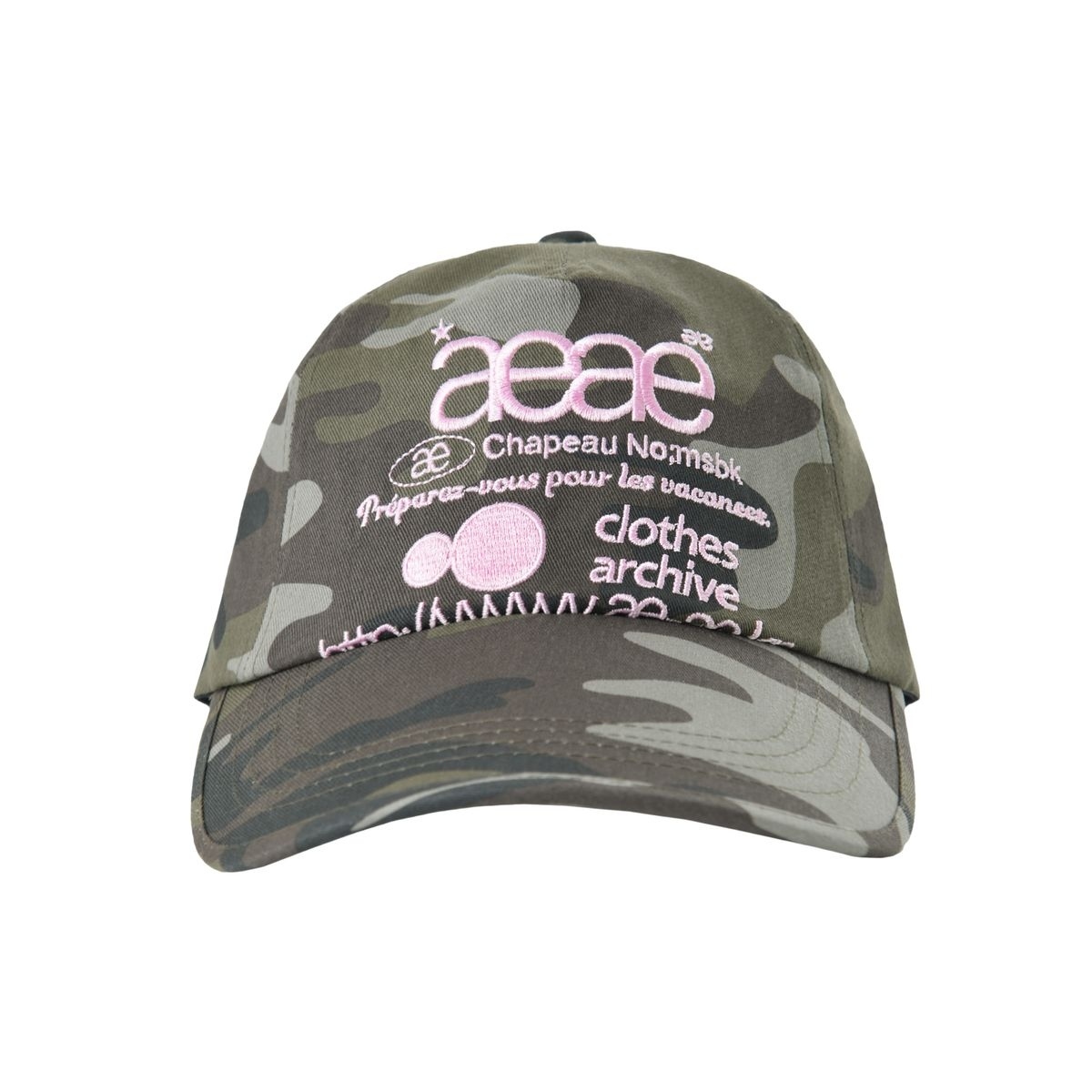 【代購】AEAE WEB LOGO CAMO 5 PANNEL CAP 迷彩 帽子 鴨舌帽 A233UAA05