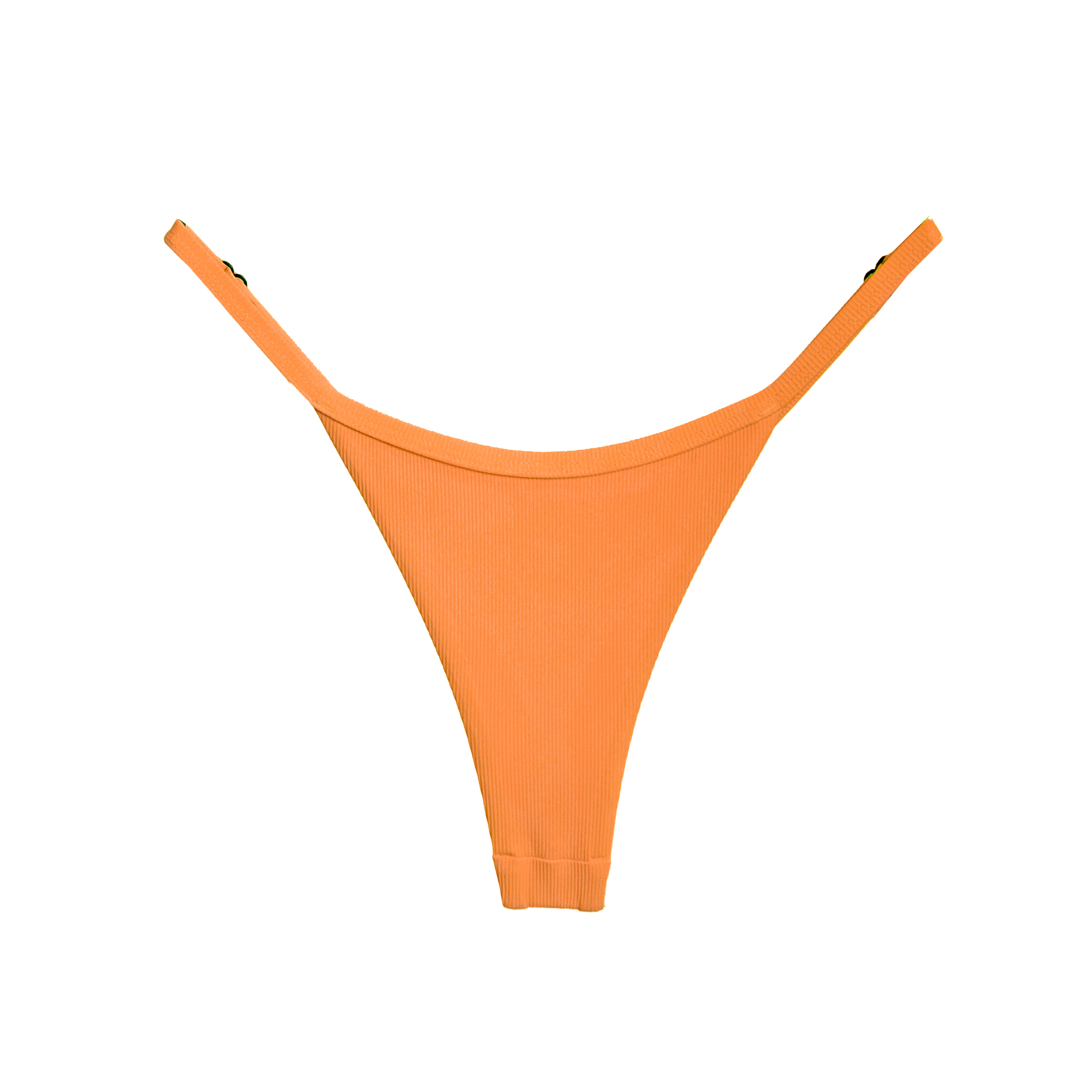 【羅紋桔子橘】SUNNY 極細日曬丁字泳褲