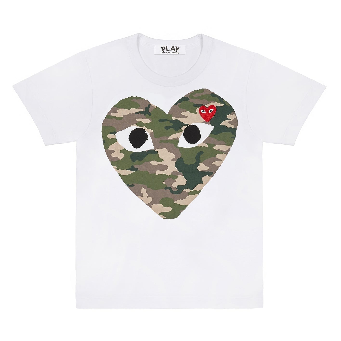 『代購商品』COMME des GARCONS PLAY Printed Heart Tee 川久保玲 迷彩 大愛心 短T