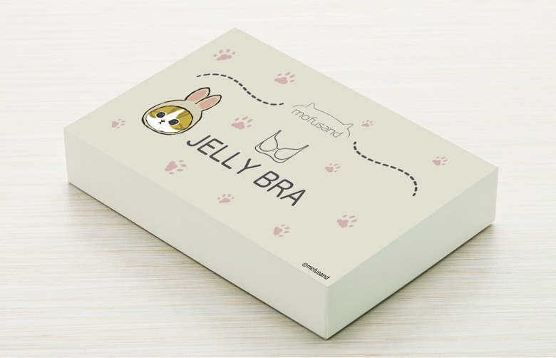 Mofusand兔仔貓貓 Multi way Jelly bra套 裝 『Fashion 配搭首選』Wireless Jelly Multi-way Detachable Strap Bra Set (原裝配色肩帶 + 透明肩帶)套裝