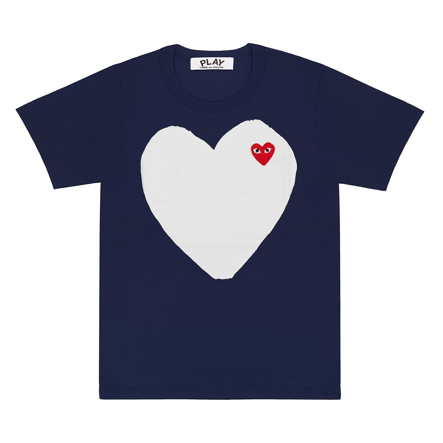 『代購商品』COMME des GARCONS Printed Heart Tee  川久保玲 深藍 塗鴉愛心 短T AZ-T184-051