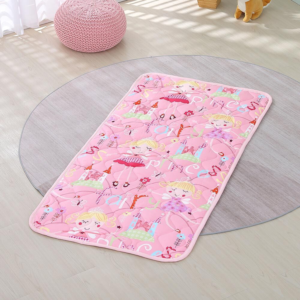 兒童抗菌防蹣三件式睡袋｜1899 公主城堡粉