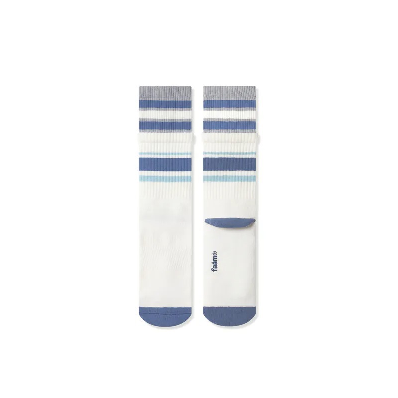 Faam 針織條紋高筒襪(2入組)
