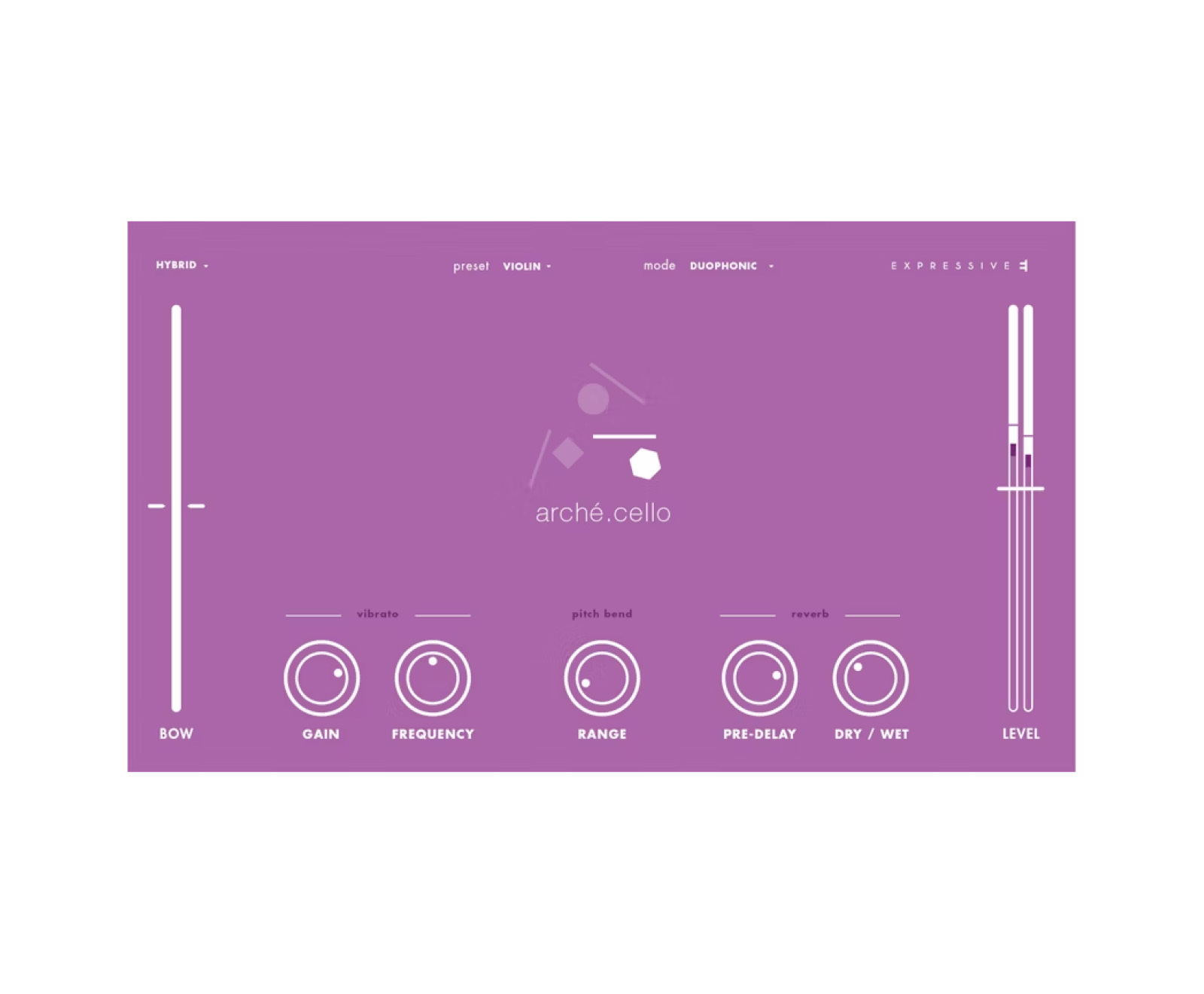 Expressive E's physical modelling engine recreates the profound and sonorous tone of the cello, and places it right in the palm of your hand.