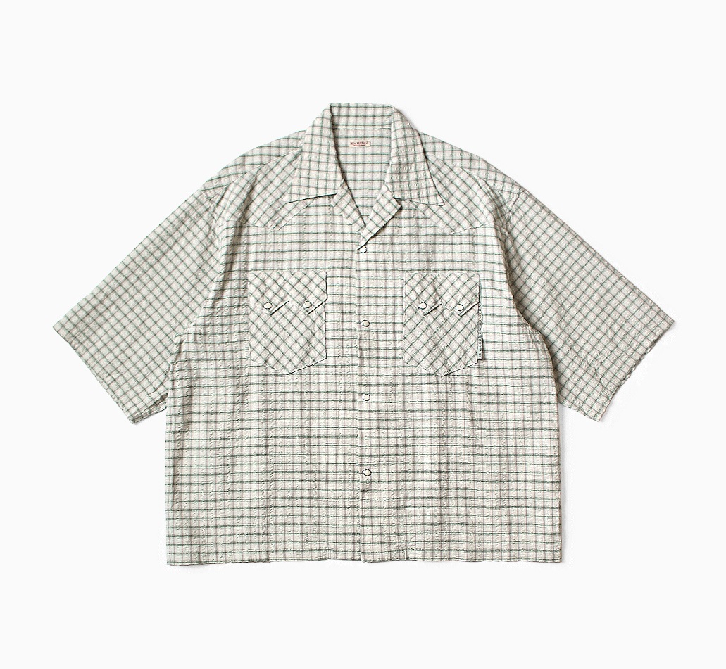 KAPITAL ホワイト コットンシャツ M Kapital | Linen CLIP Shirt - White | Men | Blue Button Shop