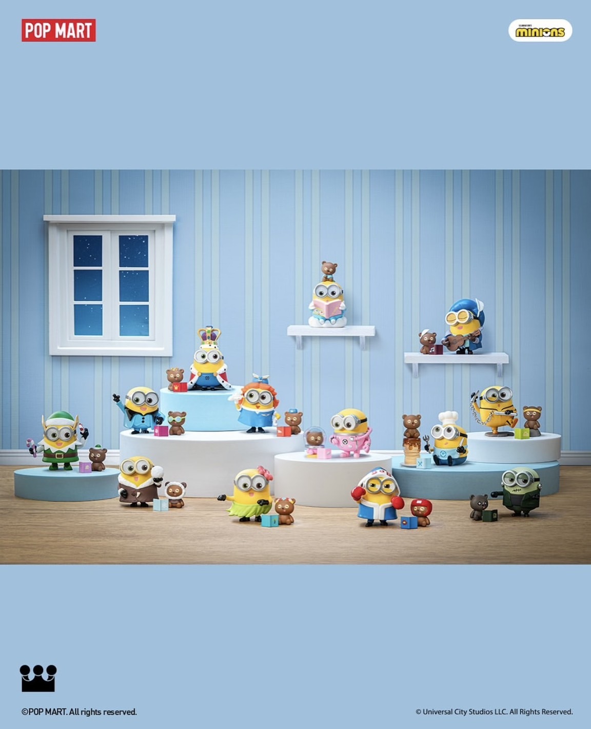 泡泡瑪特 小小兵 BOB和TIM的睡前幻想故事系列 盲盒